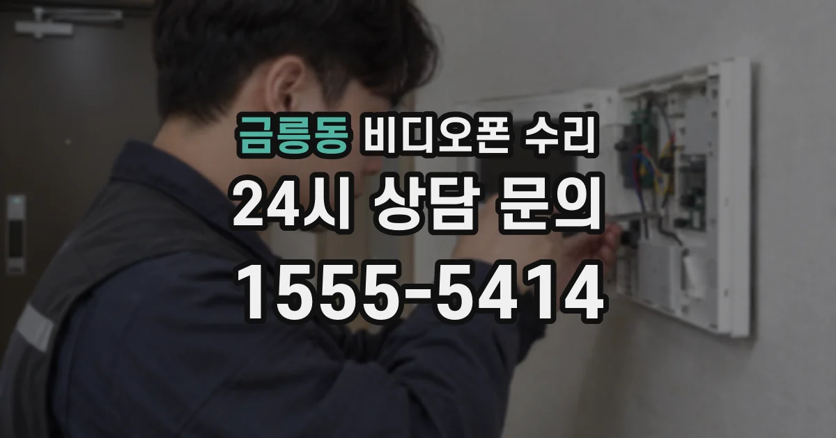금릉동 비디오폰 수리