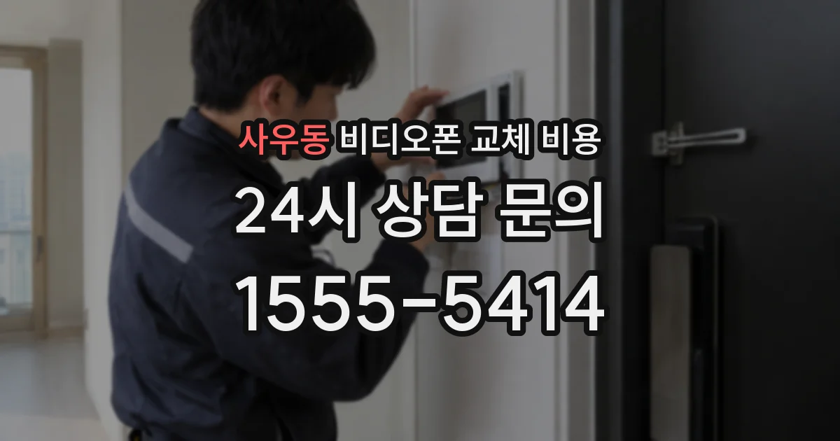 사우동 비디오폰 교체 비용