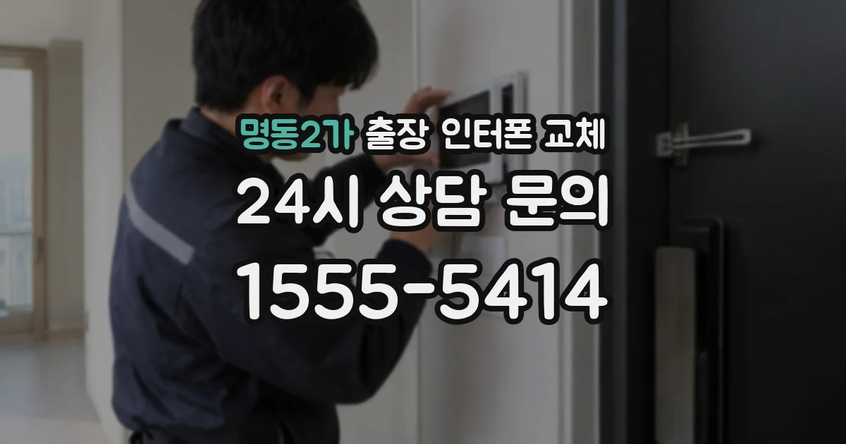 명동2가 출장 인터폰 교체