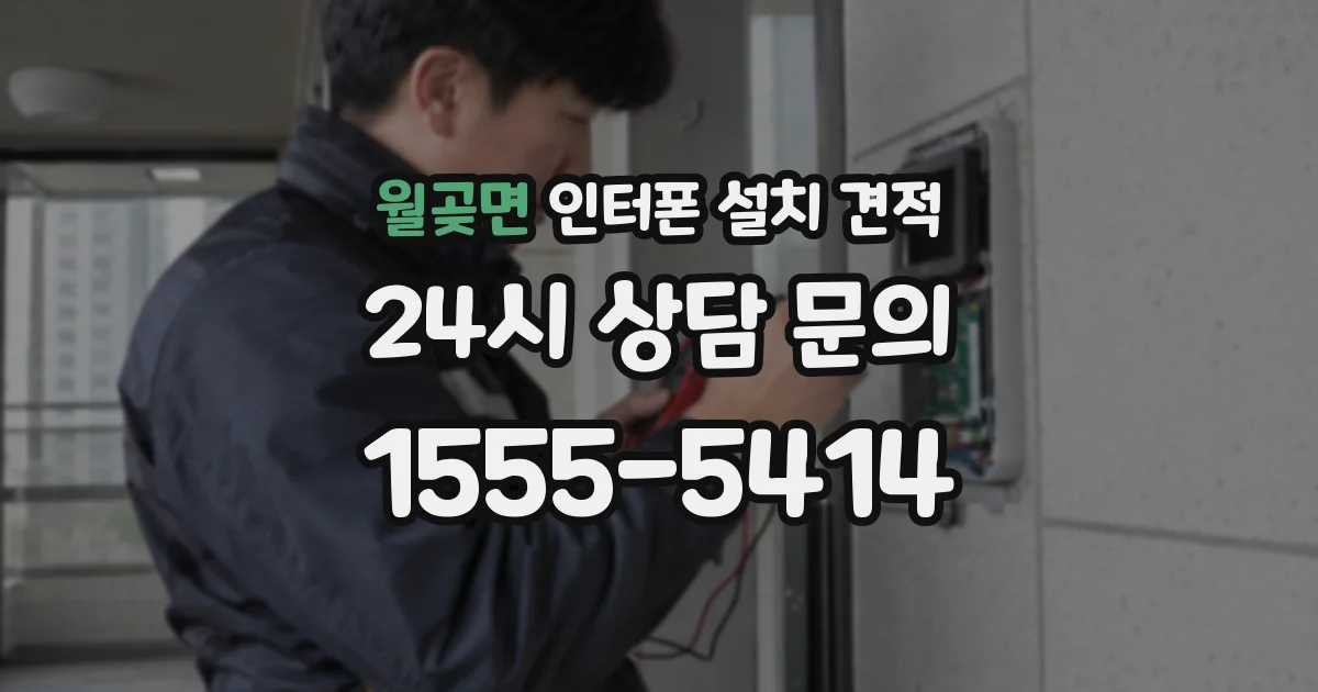 월곶면 인터폰 설치 견적