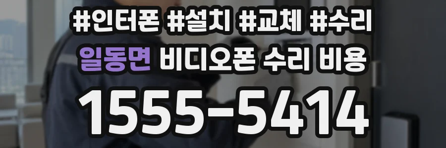 일동면 비디오폰 수리 비용