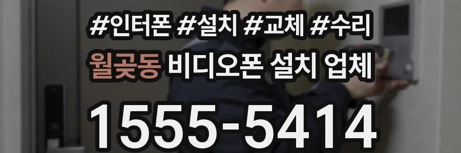 월곶동 비디오폰 설치 업체