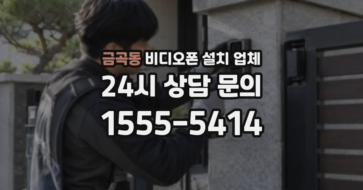 금곡동 비디오폰 설치 업체