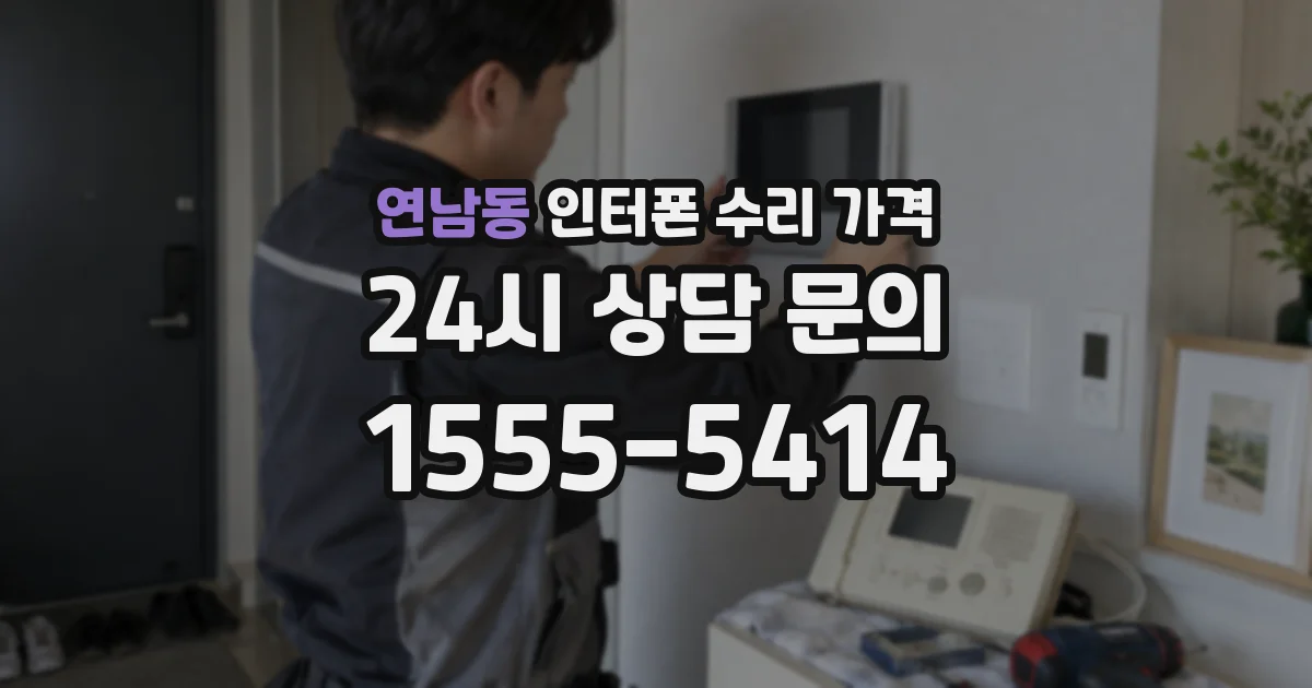 연남동 인터폰 수리 가격