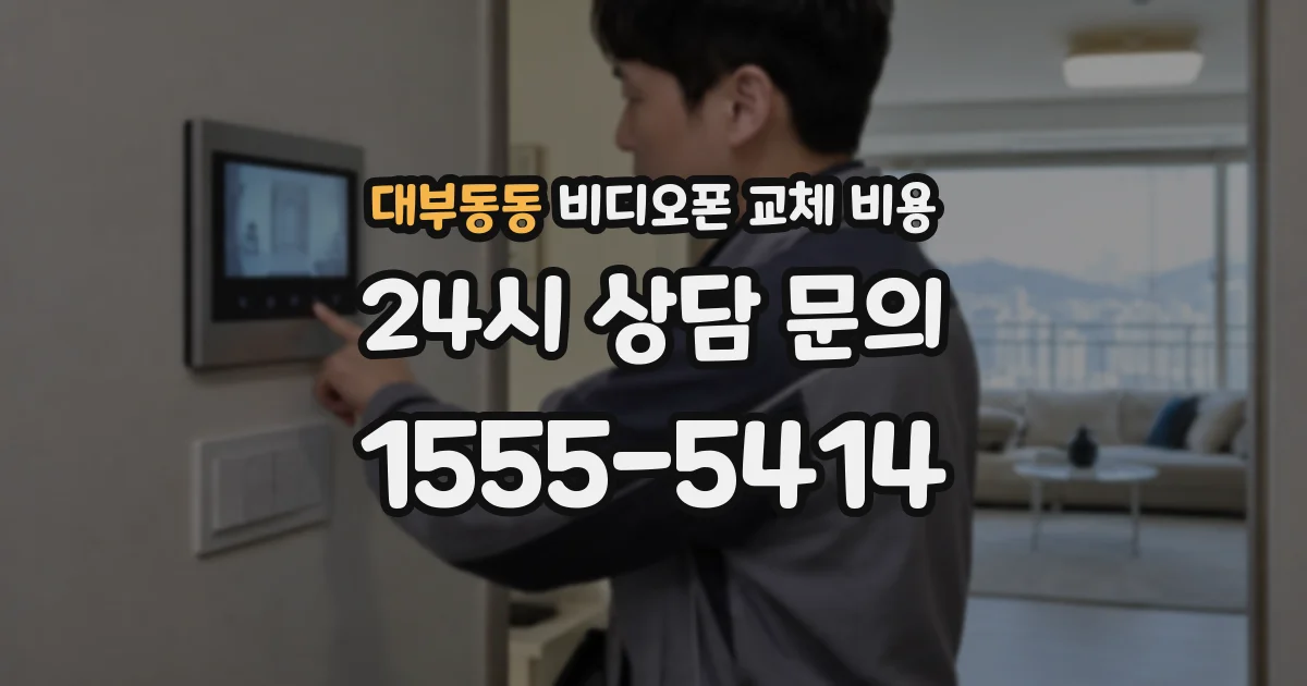 대부동동 비디오폰 교체 비용