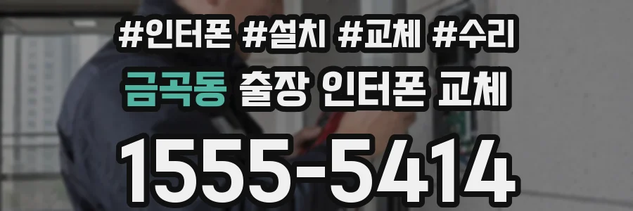 금곡동 출장 인터폰 교체