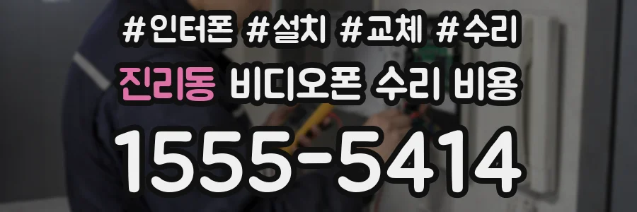 진리동 비디오폰 수리 비용