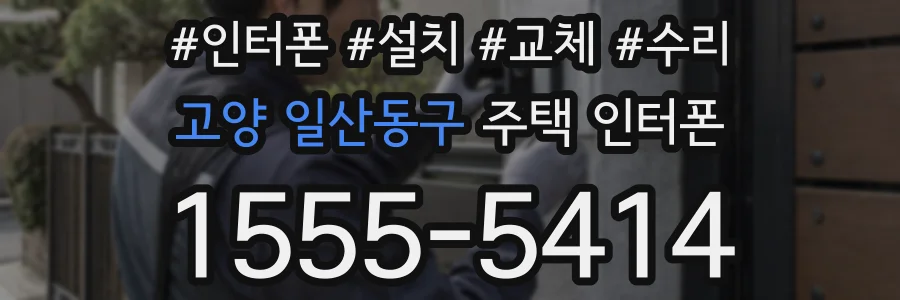 고양 일산동구 주택 인터폰