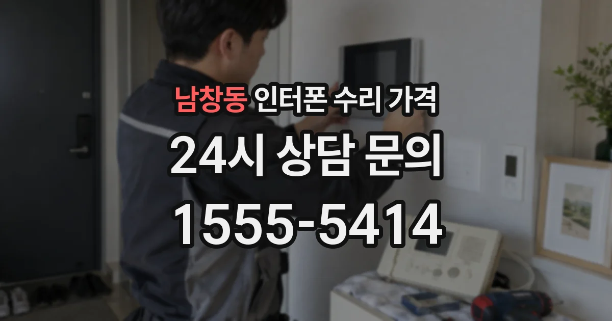 남창동 인터폰 수리 가격