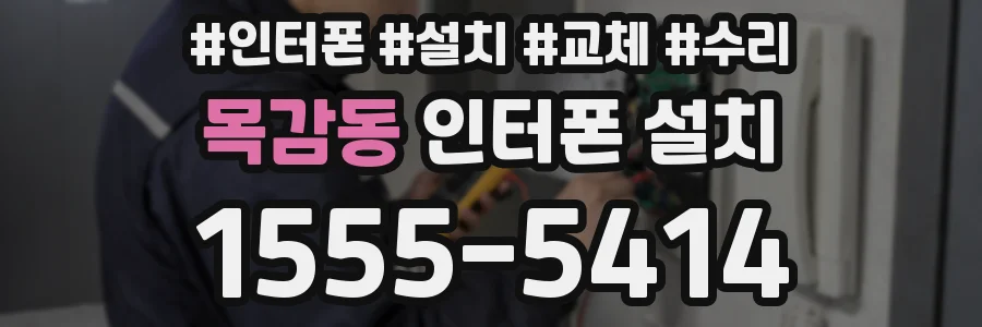 목감동 인터폰 설치