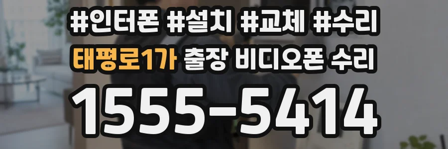 태평로1가 출장 비디오폰 수리