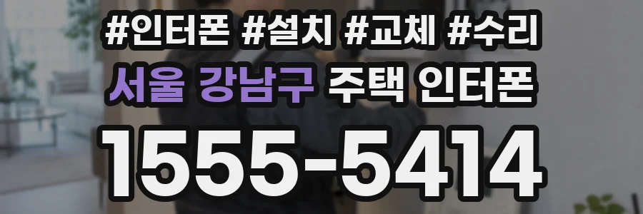 서울 강남구 주택 인터폰