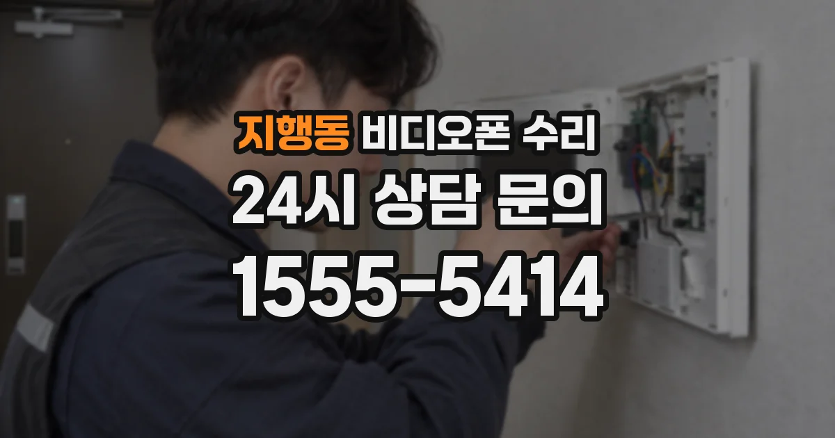 지행동 비디오폰 수리