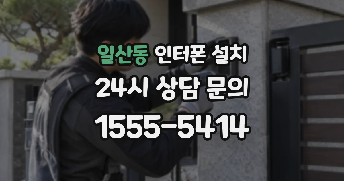 일산동 인터폰 설치