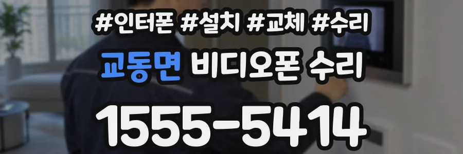 교동면 비디오폰 수리