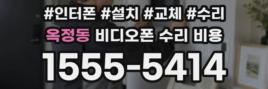 옥정동 비디오폰 수리 비용