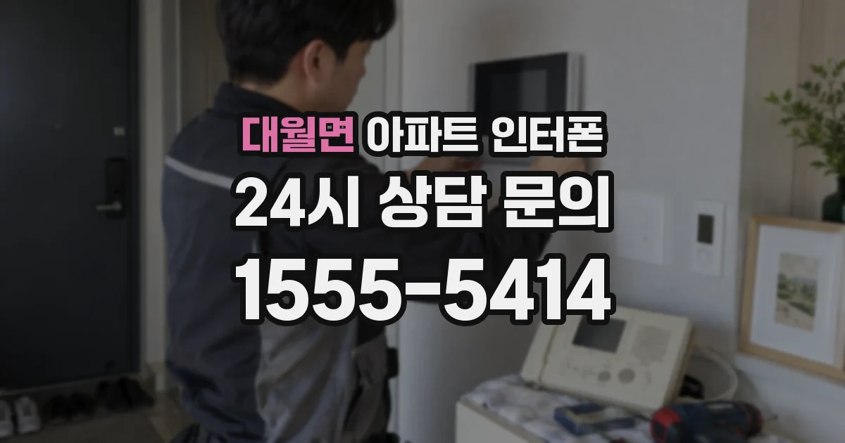 대월면 아파트 인터폰