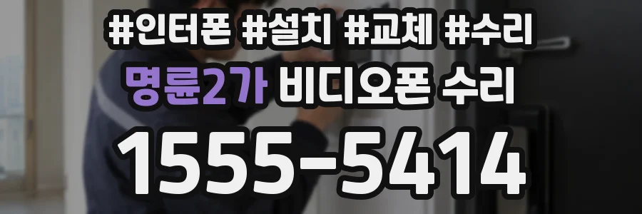 명륜2가 비디오폰 수리