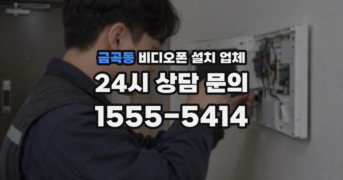 금곡동 비디오폰 설치 업체
