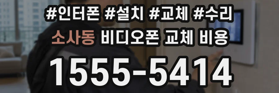소사동 비디오폰 교체 비용