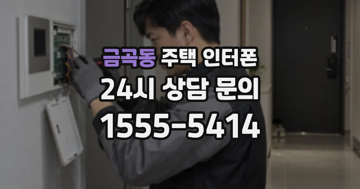 금곡동 주택 인터폰