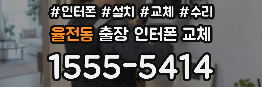율전동 출장 인터폰 교체