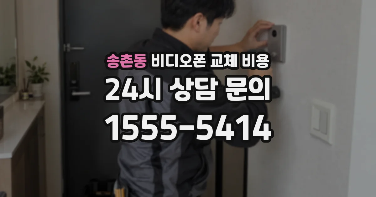 송촌동 비디오폰 교체 비용