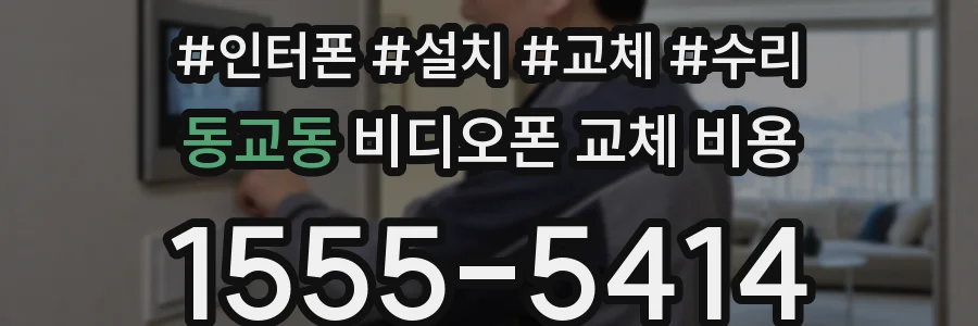 동교동 비디오폰 교체 비용
