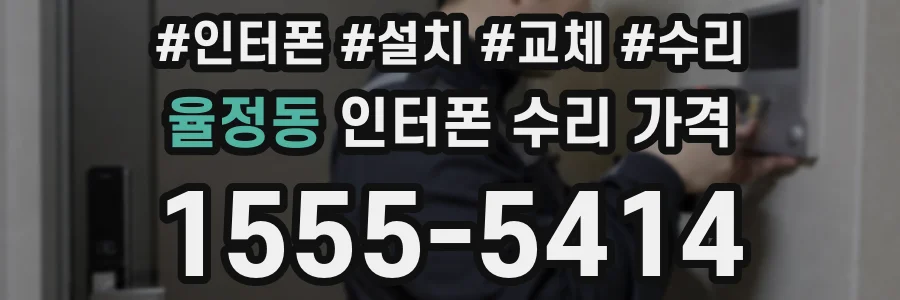 율정동 인터폰 수리 가격