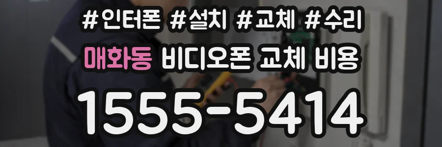 매화동 비디오폰 교체 비용
