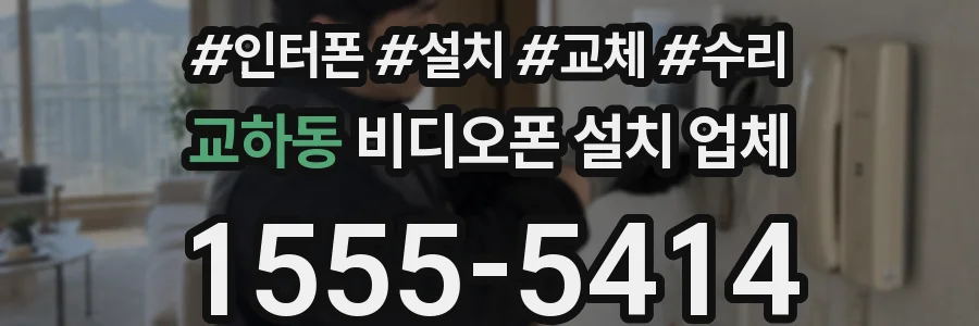 교하동 비디오폰 설치 업체