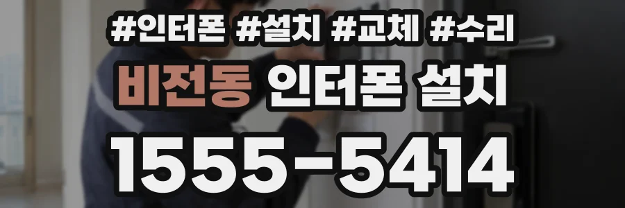 비전동 인터폰 설치