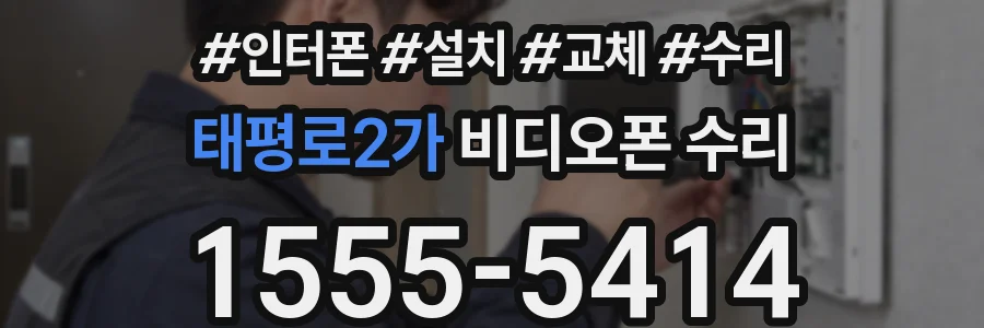 태평로2가 비디오폰 수리