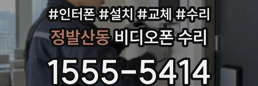 정발산동 비디오폰 수리