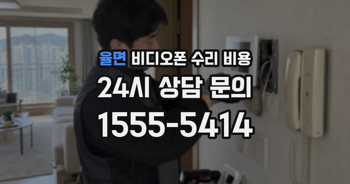율면 비디오폰 수리 비용