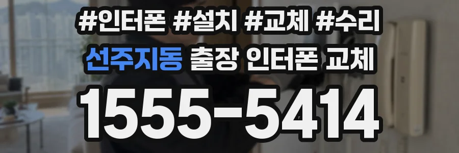 선주지동 출장 인터폰 교체