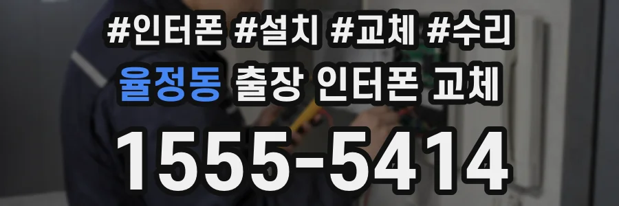 율정동 출장 인터폰 교체