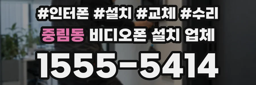 중림동 비디오폰 설치 업체