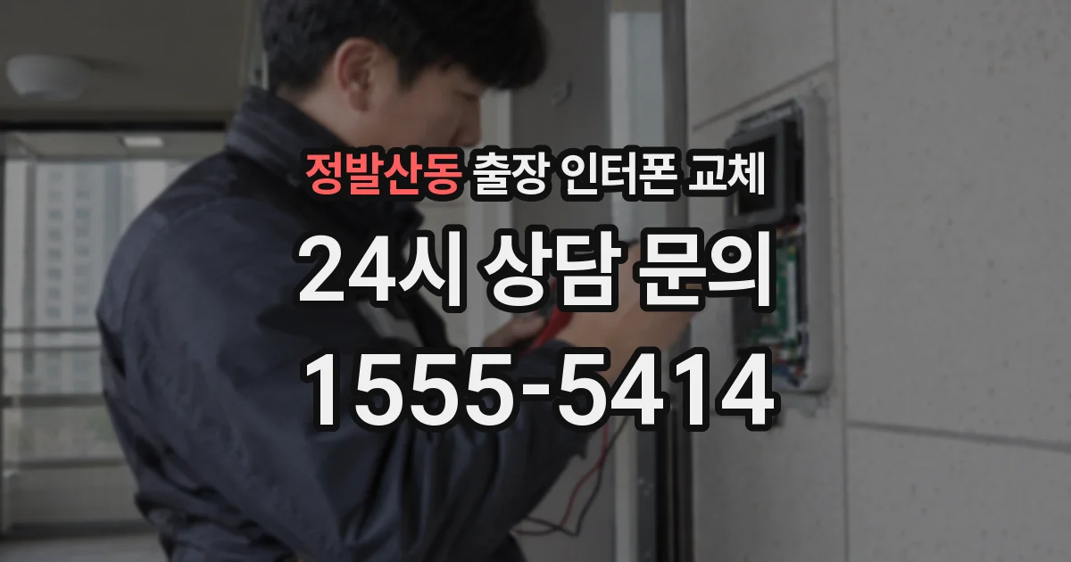 정발산동 출장 인터폰 교체