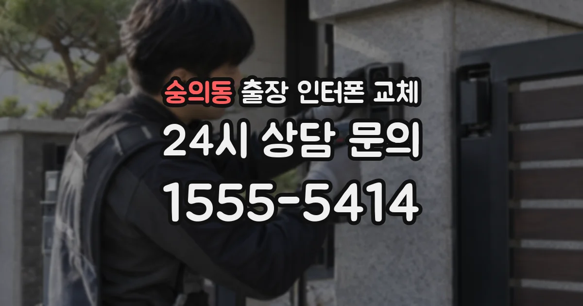 숭의동 출장 인터폰 교체