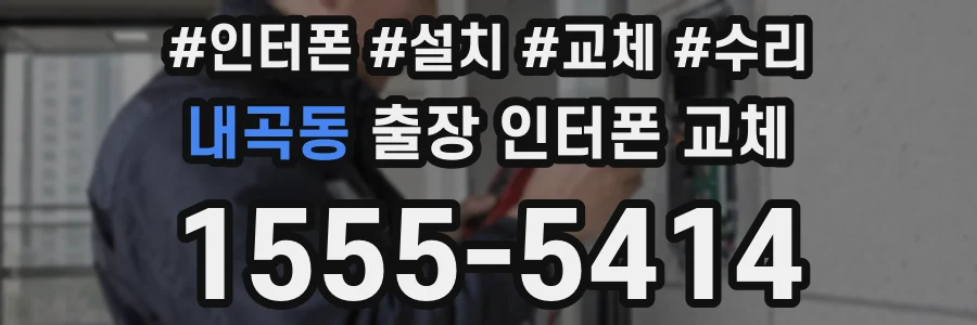 내곡동 출장 인터폰 교체