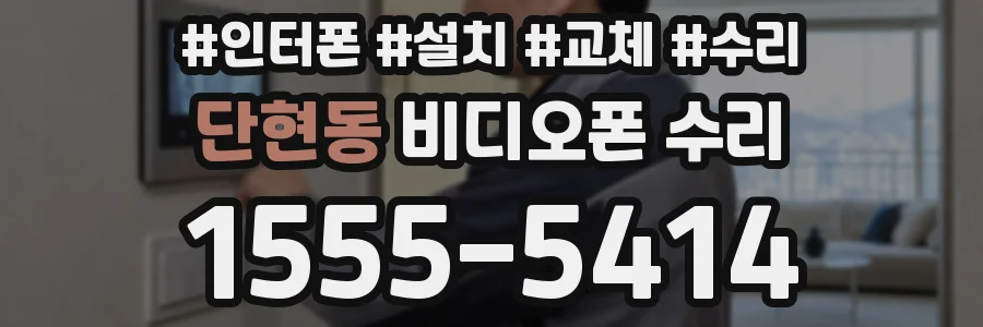 단현동 비디오폰 수리