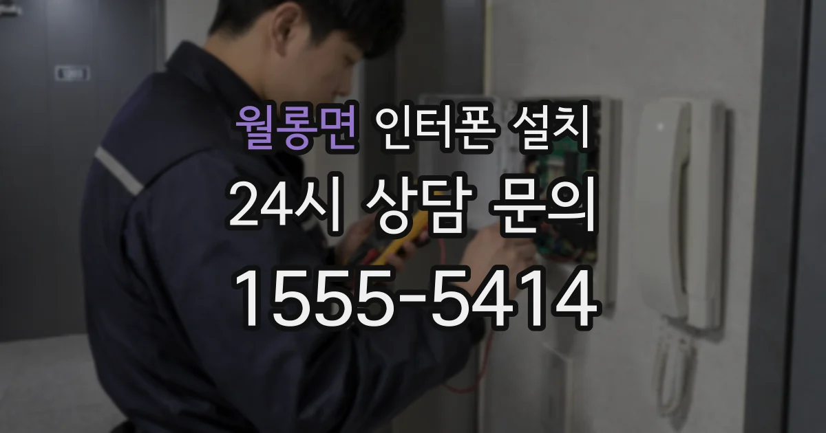 월롱면 인터폰 설치