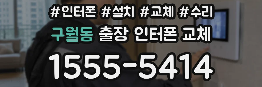 구월동 출장 인터폰 교체