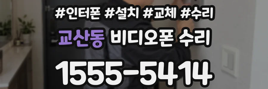 교산동 비디오폰 수리