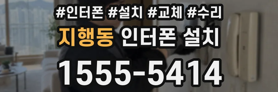 지행동 인터폰 설치