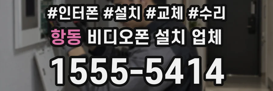 항동 비디오폰 설치 업체