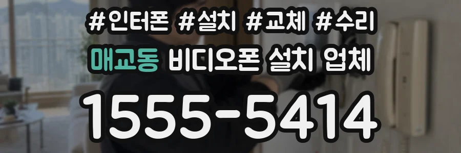 매교동 비디오폰 설치 업체