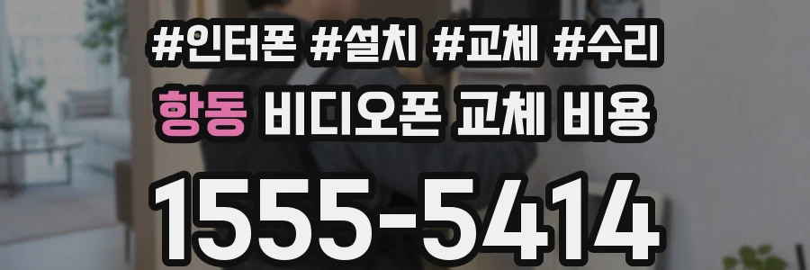 항동 비디오폰 교체 비용