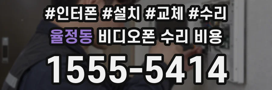 율정동 비디오폰 수리 비용